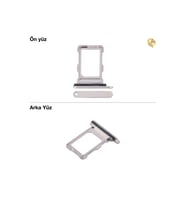iPhone 16 Pro Sim İç Yuvası Tepsisi Aparatı Çekmecesi Kart Yuvası Tray Tekli (Titanyum)