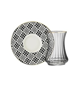 12'li Pastel Çay Seti, 1453, 110 ml, şık ve modern tasarım