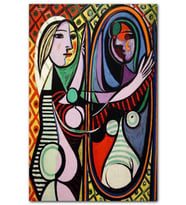 Cakatablo Girl Before A Mirror 1932 by Pablo Picasso MDF Tablo