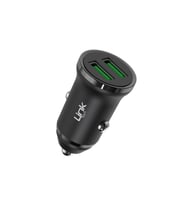 C480e 12w 2x Usb Araç Içi Şarj Adaptörü (başlık) Siyah