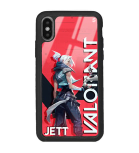 iPhone Xs Max Valorant Jett Tasarımlı Glossy Telefon Kılıfı