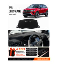 OPEL CROSSLAND (2020-2024) Uyumlu Torpido Örtüsü Torpido Kılıfı - Siyah
