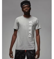 Nike Air Jordan Paris Saint Germain Mens Tee Grafik Baskılı Erkek Günlük Tişört Gri