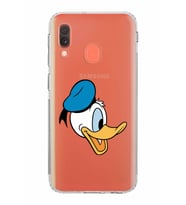 Samsung Galaxy A20e  Kamera Korumalı  Kapak Donald Duck Tasarımlı  Şeffaf Kılıf