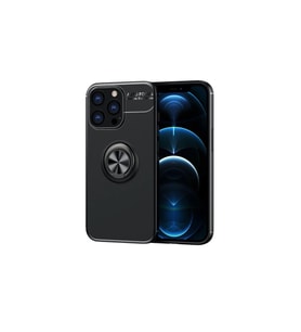 Apple İphone 13 Pro Max Kılıf Range Yüzüklü Silikon - Siyah