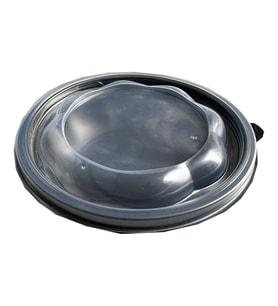 Şeffaf Kapaklı Sıcak Soğuk Isıya Dayanıklı Yemek Salata Kabı Kutusu - Yuvarlak - 18 Cm. - 1 Adet