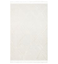 Makine Kaymaz Yıkanabilir Beyaz Geometrik Triko Salon Halısı Mutfak Halısı Koridor Halısı Yolluk 100