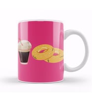 Funny coffee drinKs Art lover Gift Quote   Vintage Retro Rainbow Style Kupa Bardak Porselen