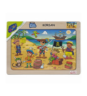 Playwood Ahşap Eğitici Puzzle Korsan ONY56