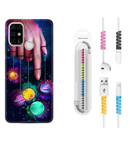 Casper E30 F20 X20 Kılıf Kablo Koruma Spiral Silikon Finger planet 1740