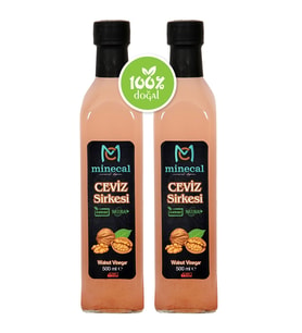 Minecal %100 Ev Yapımı Katkısız Ceviz Sirkesi 2x500ml