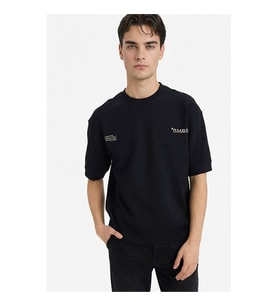 Defacto 26Y801002271 Siyah Erkek T-Shirt F8148AX/BK81