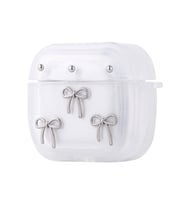 Apple Airpods 4 Zore Airbag 44 Airbag Tasarımlı Simli Şeffaf Kutup Kılıf AirPods 4 Zore - Fiyonk