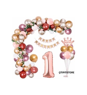 Çıtıpıtıstore Lüks 1 Yaş Balon Set