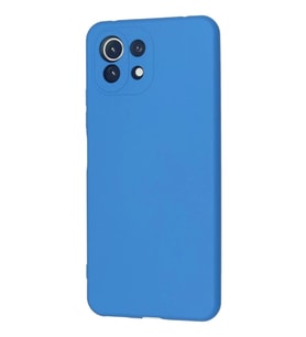 Newface Xiaomi Mİ 11 Lite Kılıf Nano içi Kadife Silikon - Mavi