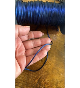 SATEN TAKI İPİ DİKİŞ GİYİM AKSESUARI 1 METRE (Lacivert)