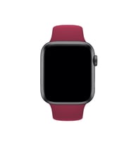 Fuchsia Watch ile Uyumlu Spor Kordon 38 - 40 mm S/M Ölçülerinde Yumuşak Silikon Rahat Kordon (Vişne)