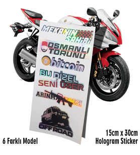 mekanın sahibi etiket hologram sticker set motosiklet kelebek cam bisiklet atv scooter araba uyumlu