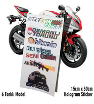 mekanın sahibi etiket hologram sticker set motosiklet kelebek cam bisiklet atv scooter araba uyumlu