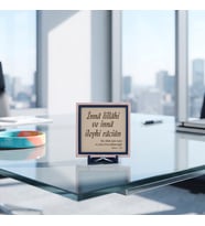 Sanatın Maneviyatla Buluştuğu Mealli İnnâ lillâhi ve innâ ileyhi râciûn Dekoratif Aksesuar 10x10 cm