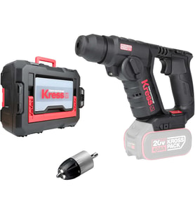 Kress Kuc50.91 20Volt Kömürsüz 1.7J Profesyonel Sds-Plus Pnömatik Şarjlı Matkap + 10Mm Mandren (Akü (Çok Renkli)