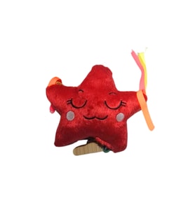 Peluş Yıldız Kedi Oyuncağı Kırmızı
