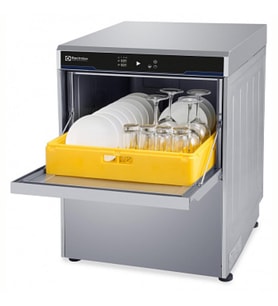 Electrolux Professional Tezgahaltı Bulaşık Makinesi, Çift Cidarlı, Tesisat Basınçlı Boylerli, Drenaj Pompalı, Parlatıcı Ve Deterjan Dispenserli, 400v/3n/50hz - Termal Etiket Uyumlu EUC40GTL