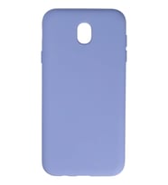 Newface Samsung Galaxy J7 Pro / J730 Kılıf Nano içi Kadife Silikon - Lila