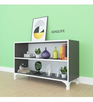 Kenzlife kitaplık tuğçe 048*090*020 gri ayaklı mutfak dolabı banyo ofis ayakkabılık kiler