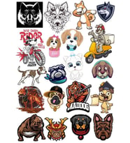 Köpek Sticker Set 16 20 Parça Telefon, Tablet, Defter, Laptop Sticker