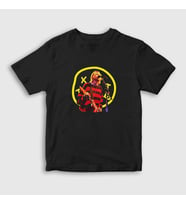 Presmono Unisex Çocuk Siyah Logo Nirvana Kurt Cobain T-Shirt 35549tt
