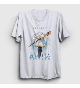 Presmono Unisex Beyaz Mage Anime Manga Frieren T-Shirt 533030tt