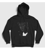Presmono Unisex Siyah Young Johnny Depp Kapüşonlu Sweatshirt 354887tt