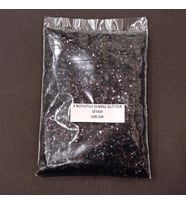 GLİTTER  EPOKSİ REÇİNE  SÜSLEME PULU ÜÇ BOYUTLU ELMAS GÖRÜNÜMLÜ NAİL ART MAKYAJ  SİM SİYAH 100 GR (Gümüş)