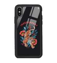 iPhone X Bağımsız Kaplan Tasarımlı Glossy Telefon Kılıfı
