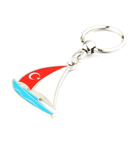 Bayrak Temalı Yelken Tasarımlı Anahtarlık ''NewLifePromosyon'' MDL276
