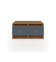 Kronos Konsol 6 Raflı 4 Kapaklı 176x59x99 Çam-Antrasit/Çam
