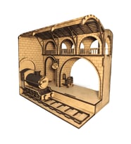 Platform 9 3/4 Tren İstasyonu Ahşap Maket Seti – DIY Book Nook Koleksiyoner Modeli