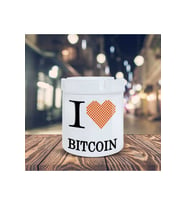 I Bitcoın Para Birimi Baskılı Küllük Seramik Kül Tablası-20879