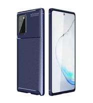 Samsung Galaxy Note 20 Ultra Karbon Desenli Negro Silikon Kılıf (Lacivert)