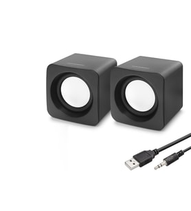 Masaüstü Hoparlör 2.0 Kanal Usb 3.5 Mm Siyah HD6055