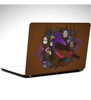 Kuşlar ve Saatler Laptop Sticker 15.6 inch (38X27CM)
