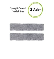 Spreyli Cam Temizleyici Yedek Bezleri - 2 Adet, Mikro Fiber, Su Hazneli