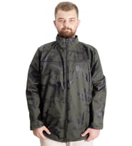 Mode XL Büyük Beden Erkek Mont Waterproof Softshell 23232 Haki