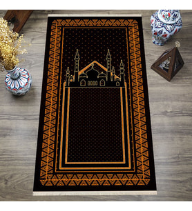 Dijital Baskılı, Yıkanabilir, Yumuşak Dokulu Çocuk ve Yetişkin SECCADE 65x115 cm  S-DOT-SN-055