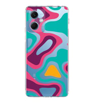 PrintiFy Xiaomi Redmi Note 12 5G Uyumlu Kamera Korumalı Renkli Desen Tasarımlı Şeffaf Kılıf