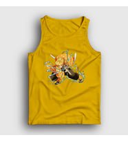 Presmono Unisex Sarı Zenitsu Anime Demon Slayer Kimetsu No Yaiba Atlet 309138tt (Sarı)