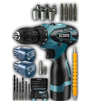 Ergonomik Lüks 24 Parça Matkap Seti, Armut Pilli, 12V, Güç ve Konfor