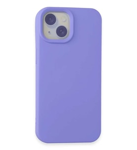 iPhone 15 Kılıf Nano içi Kadife Silikon - Lila