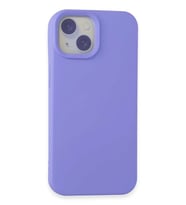 iPhone 15 Kılıf Nano içi Kadife Silikon - Lila